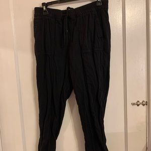 GAP black linen pants